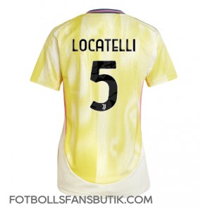 Juventus Manuel Locatelli #5 Replika Bortatröja Damer 2024-25 Kortärmad